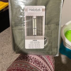 Habitat Olive Green Curtains (set of 3 packs)